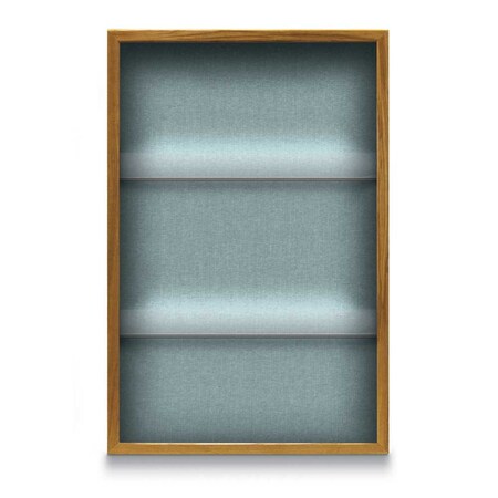 United Visual Products Outdoor Enclosed Combo Board, 48"x36", Satin Frame/Green & Cloud UVCB4836OD-GREEN-CLOUD